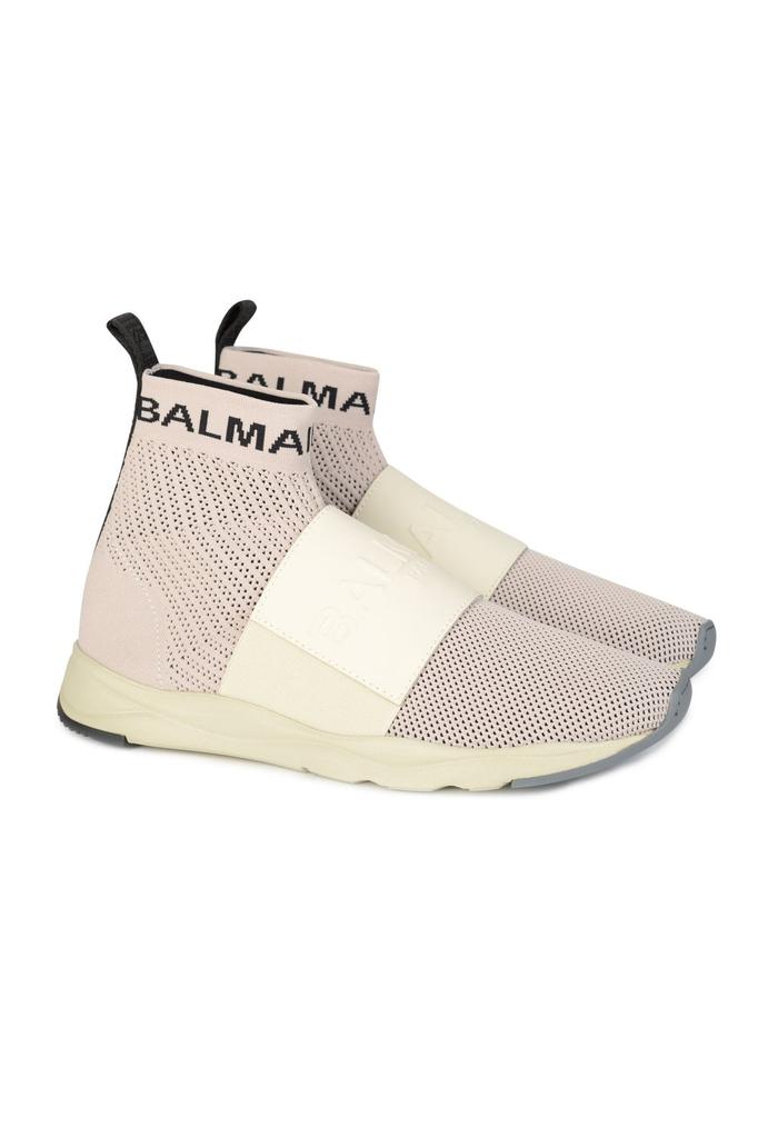 【関税込み】B-Dr4g0n Sneakers - Balmain - Synthetic Leather Balmain B-Dr4g0n Sneakers - Synthetic Leather - Beige