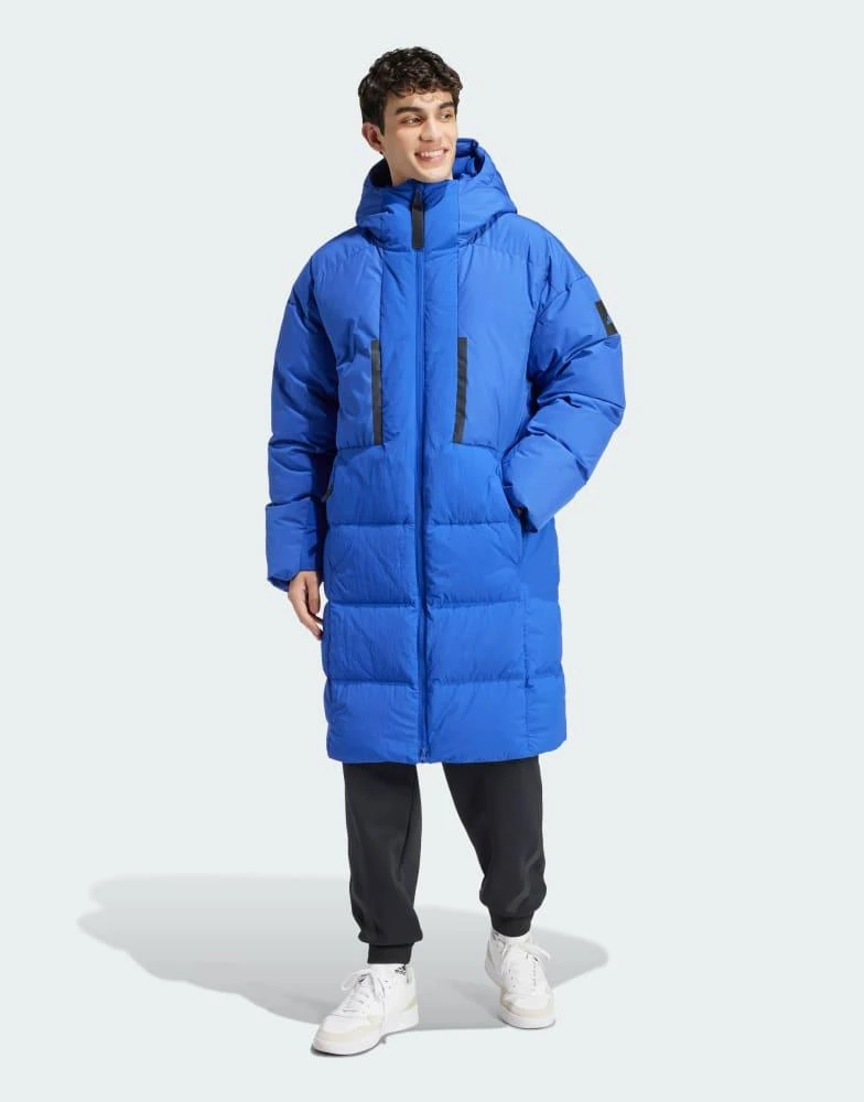 Adidas adidas Performance Myshelter Down Parka in blue 1