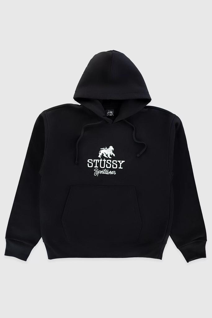STUSSY Outline Zip Hoodie Black - Hoodies - BeyondStyle