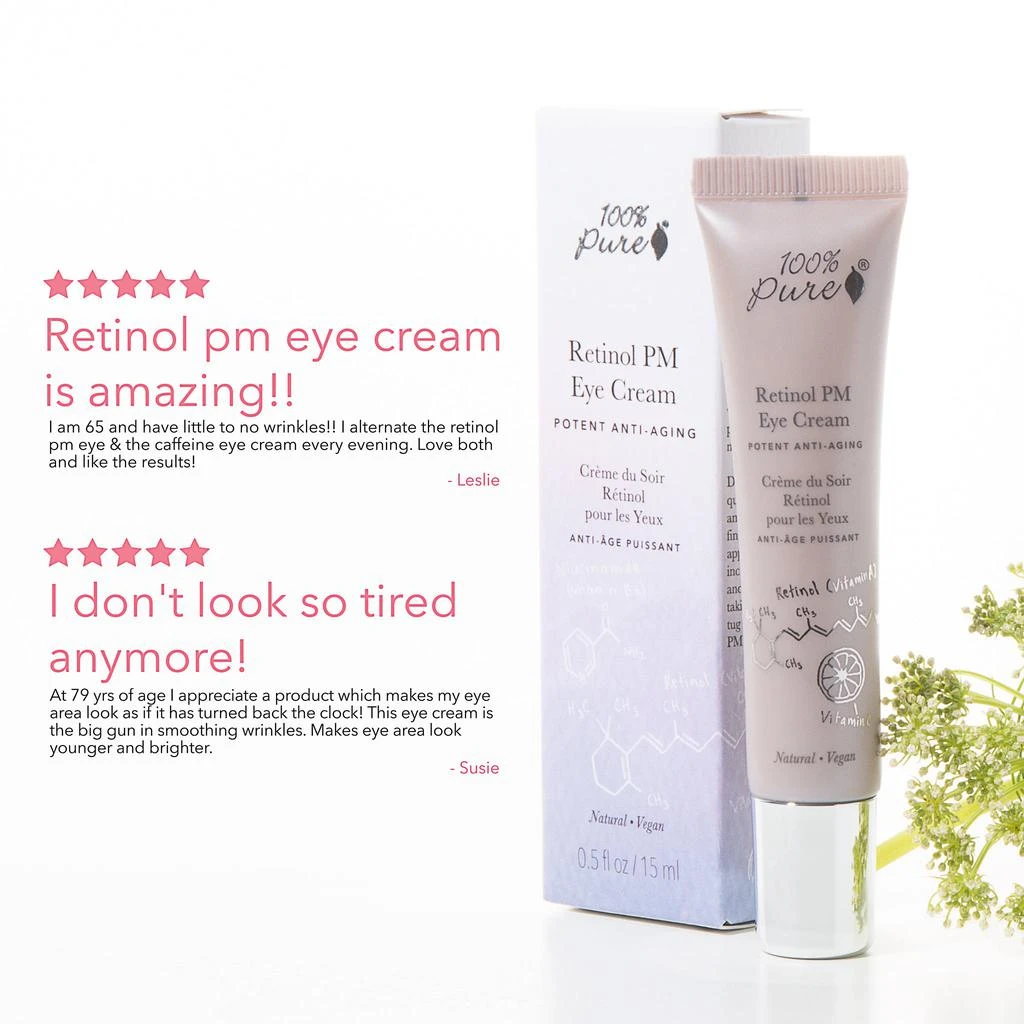 100% PURE Retinol PM Eye Cream 6