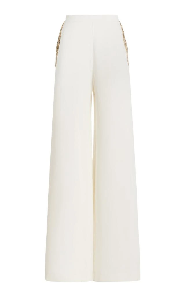 Cucculelli Shaheen Cucculelli Shaheen - Exclusive Filante Fringed Silk Pants - Ivory - US 4 - Moda Operandi 1