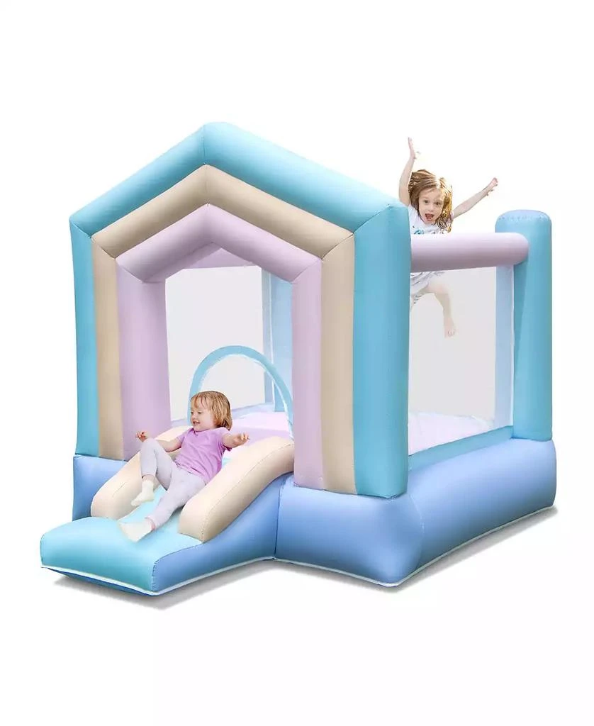 GOUUN Kids Bounce House with Slide and Basketball Rim Bouncy Castle for Party without Blower 6