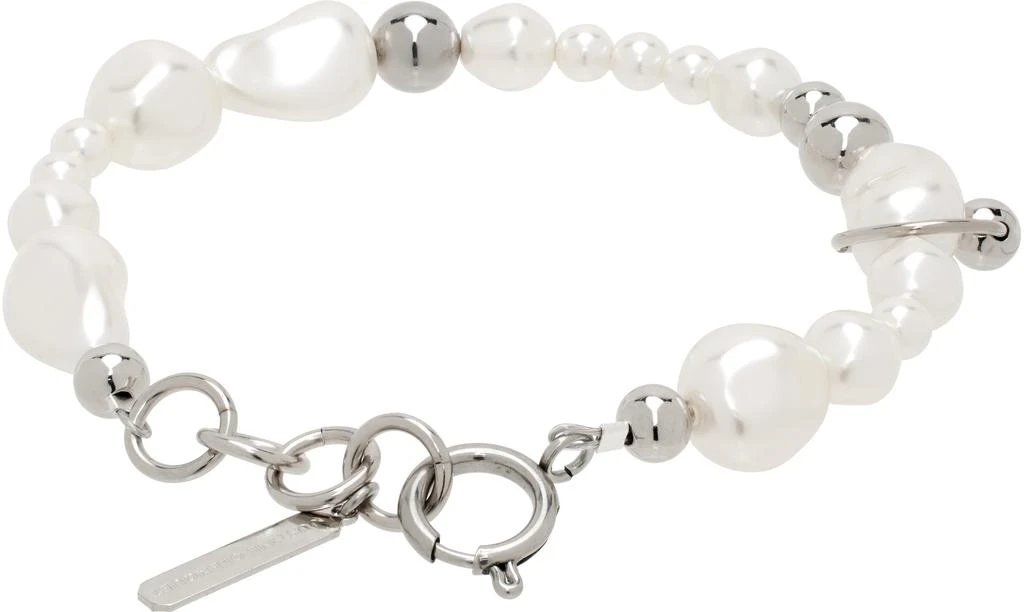 Justine Clenquet White & Silver Charly Bracelet 2