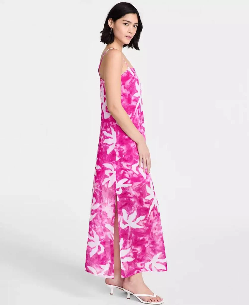 Bar III Women's Printed Sheer Overlay Maxi Dress, Exclusively at Macy's 3