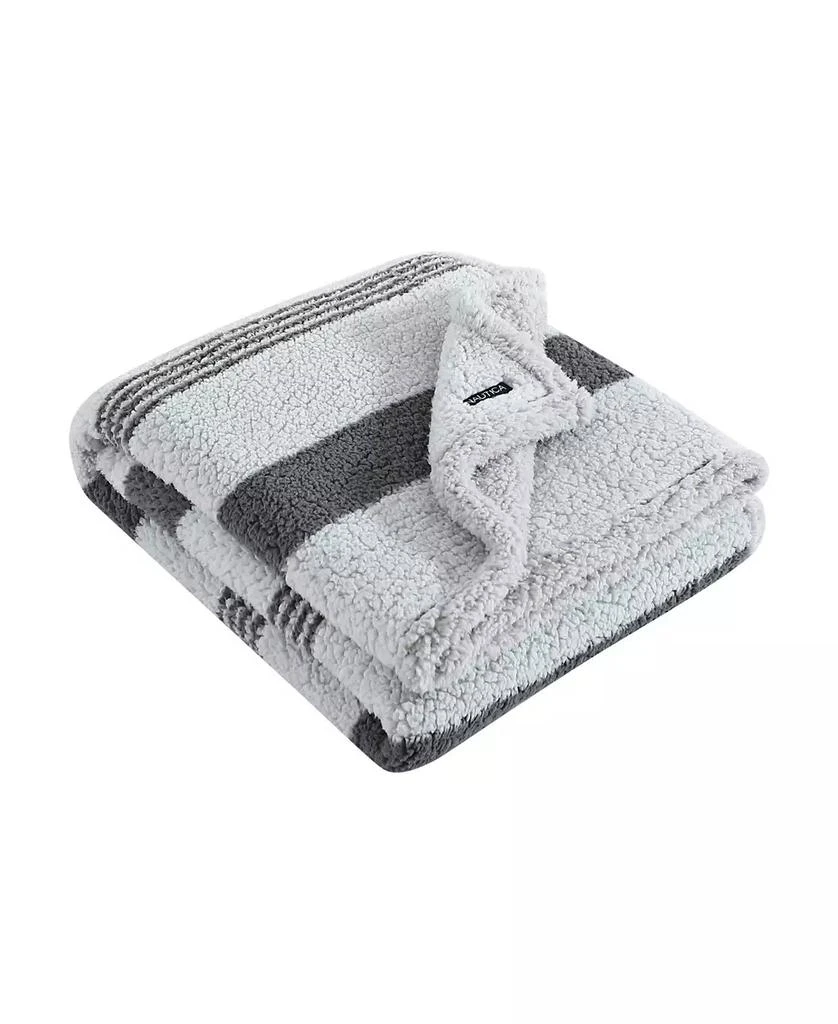 Nautica Saltmarsh Sherpa Throw, 60" x 50" 6