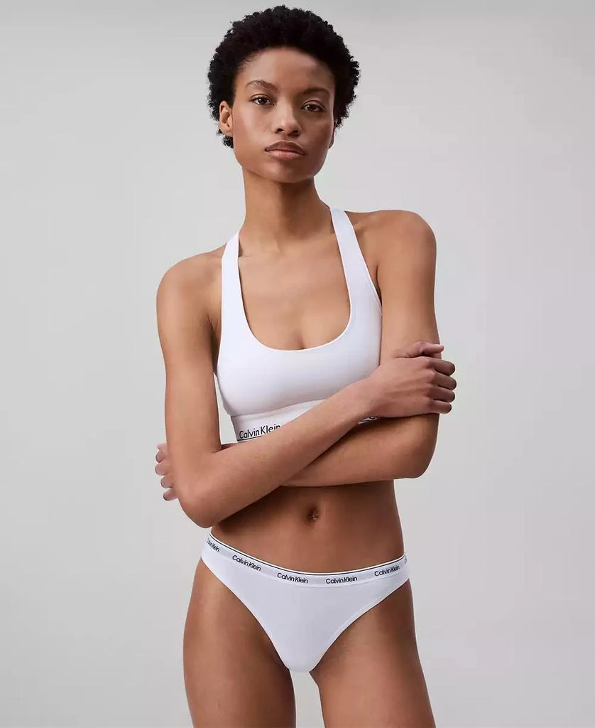 Calvin Klein Women's Modern Logo 3-Pack Thong Underwear QD5209 3