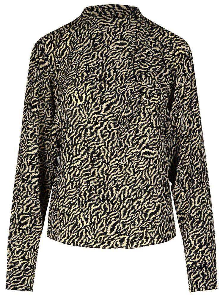 Isabel Marant Étoile Isabel Marant Étoile Pattern-Printed Long-Sleeved Blouse