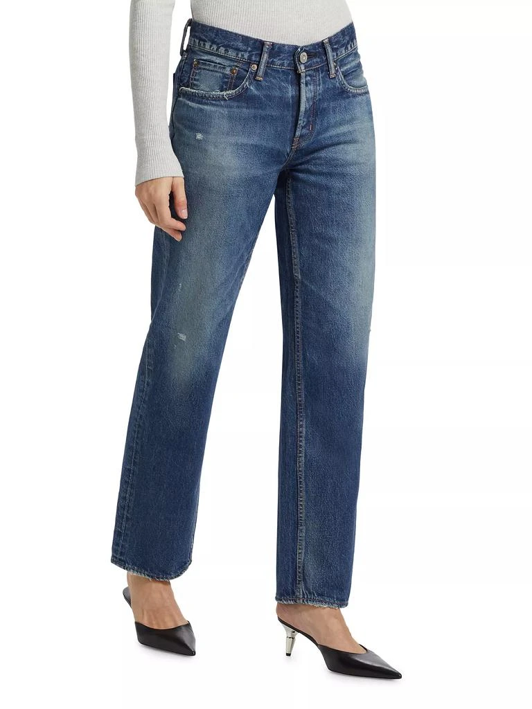 MOUSSY VINTAGE Ridgefield Straight Low-Rise Jeans 4