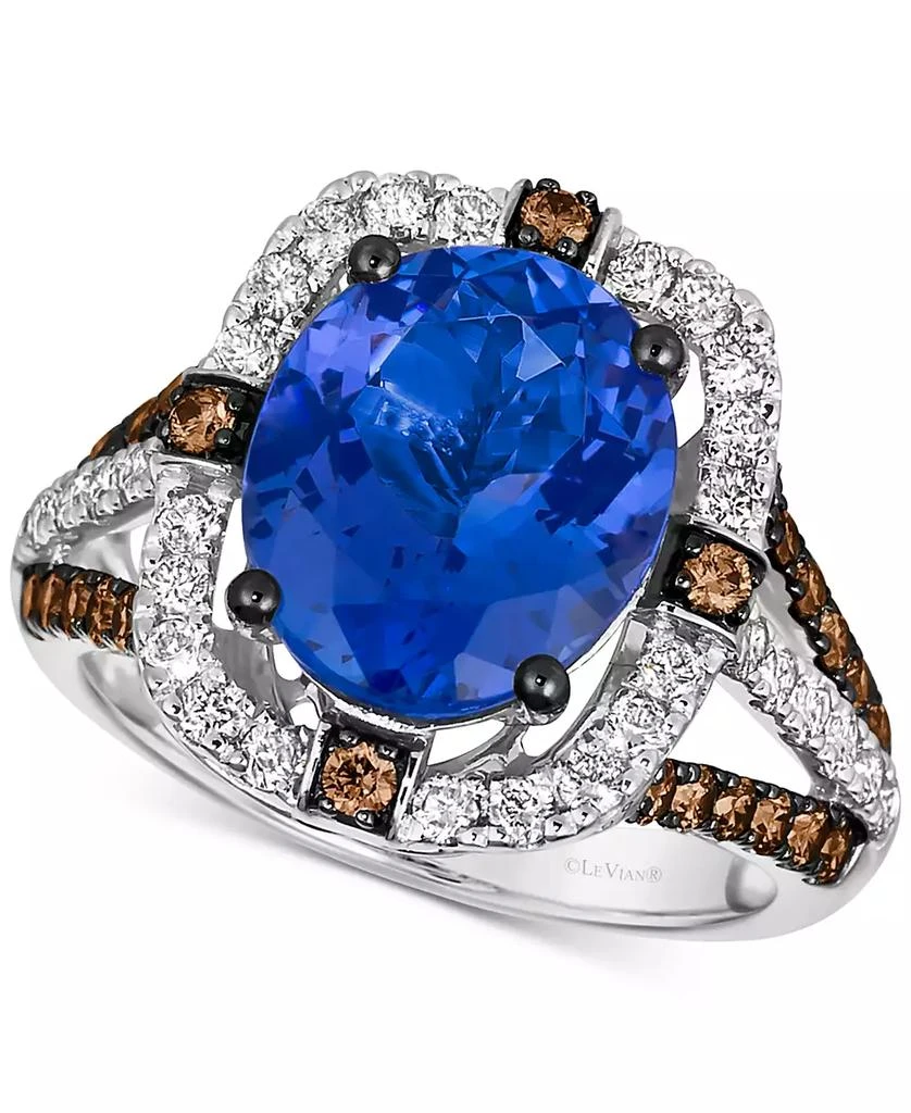 Le Vian Blueberry Tanzanite (4-1/2 ct. t.w.), Chocolate Diamonds (1/2 ct. t.w.) & Nude Diamonds (1/2 ct. t.w.) Statement Ring in 14k White Gold 1