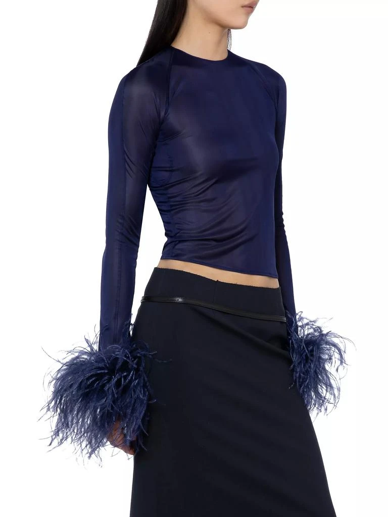 16Arlington Alero Feather-Cuff Top 4