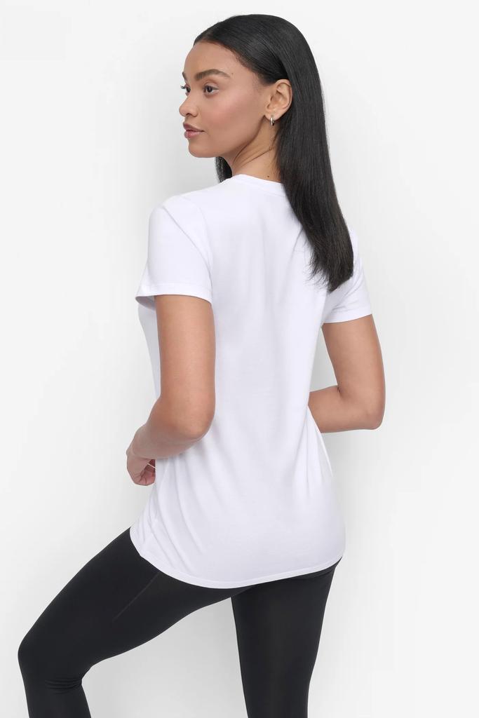 DKNY OMBRE OUTLINE LOGO CREW NECK TEE
