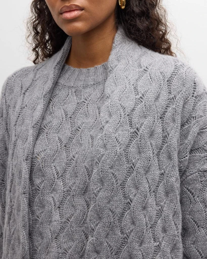 TSE Cashmere Cashmere Oversized Cable-Knit Cardigan 5