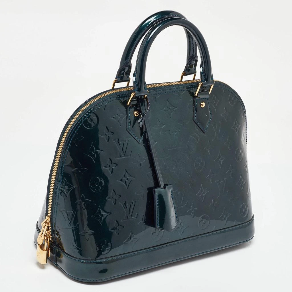 Louis Vuitton Louis Vuitton Bleu Nuit Monogram Vernis Leather Alma PM Bag 3