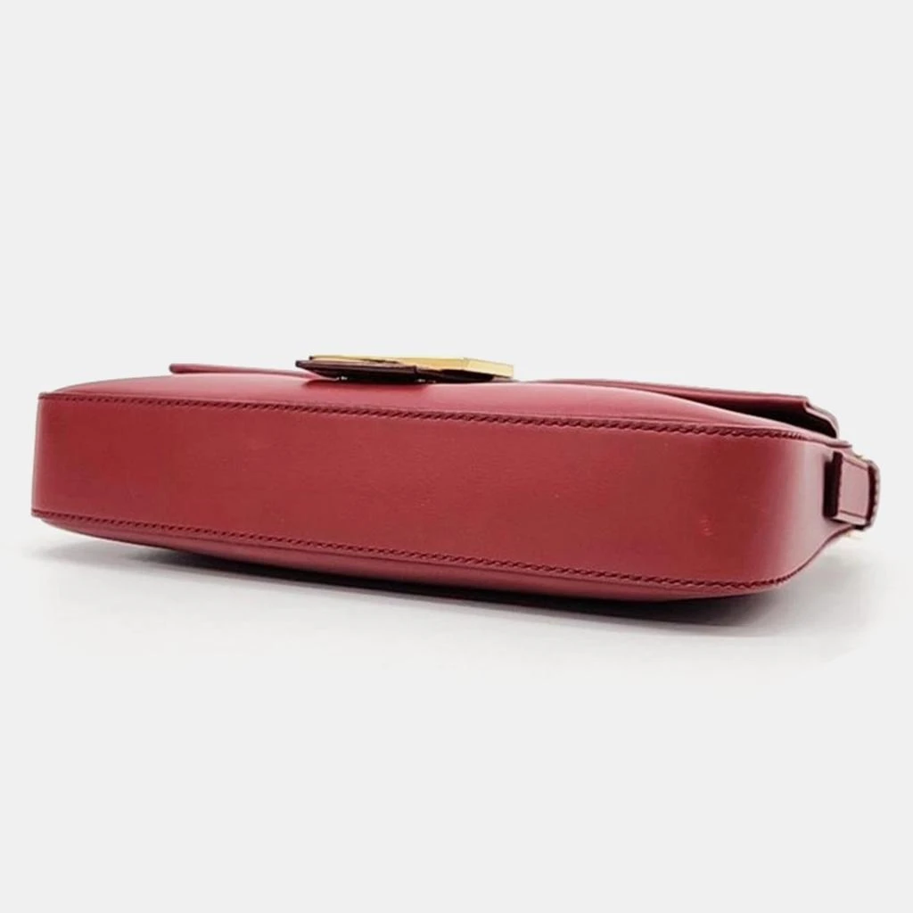 Fendi Fendi Red Leather Baguette Top Handle Bag 3