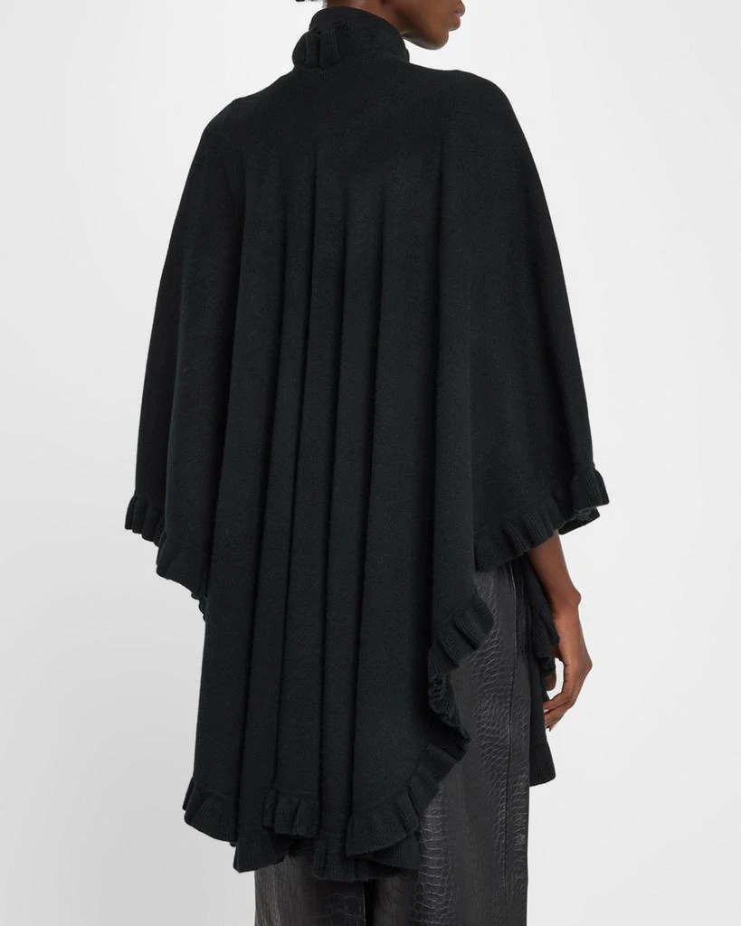 Sofia Cashmere Ruffle-Trim Cashmere Cape 3