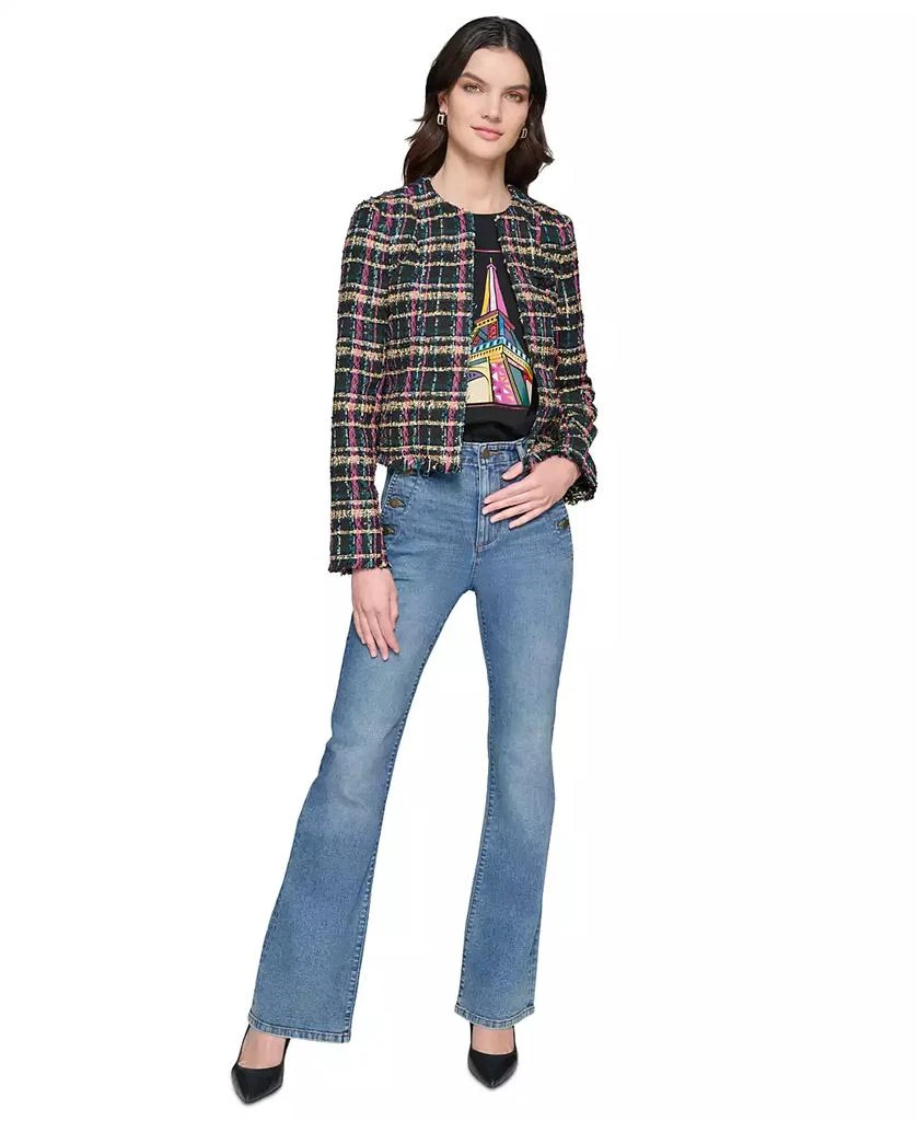 Karl Lagerfeld Paris Women's Tweed Jacket 4