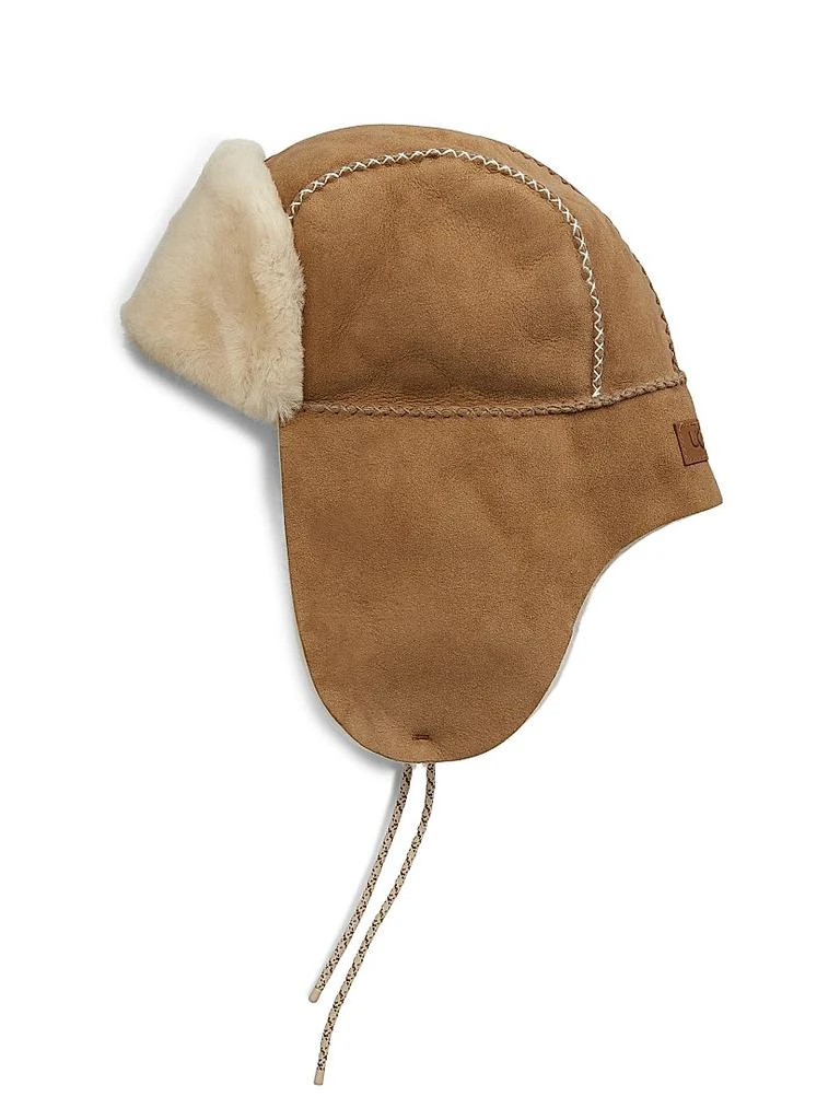 UGG Stitched Sheepskin Trapper Hat 1