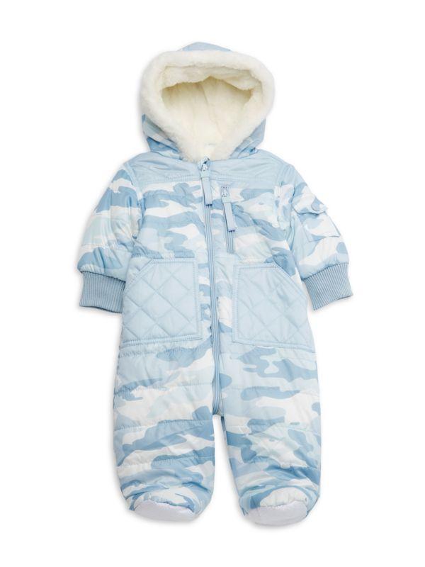 Urban Republic Baby Girl's Camo Quilted Footie