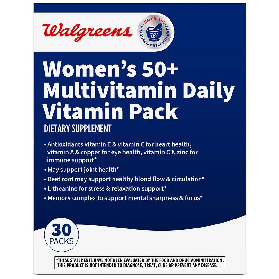 Walgreens Women's 50+ Multivitamin Daily Vitamin Pack 3