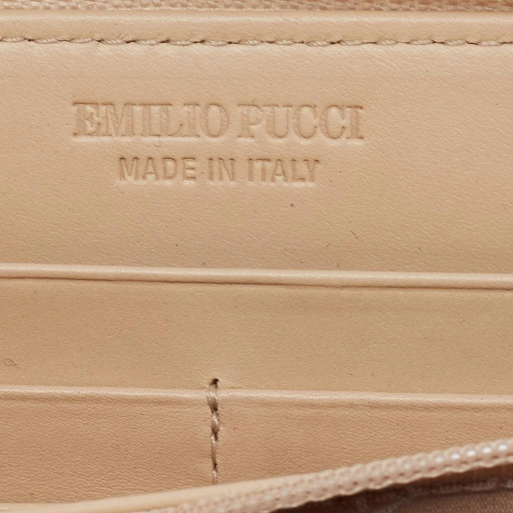 EMILIO PUCCI Emilio Pucci Multicolor Printed Patent Leather Zip Around Wallet 7