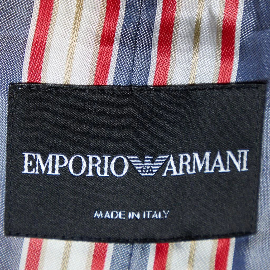 Emporio Armani Emporio Armani Grey Nylon Single Breasted Blazer & Skirt Set M 7