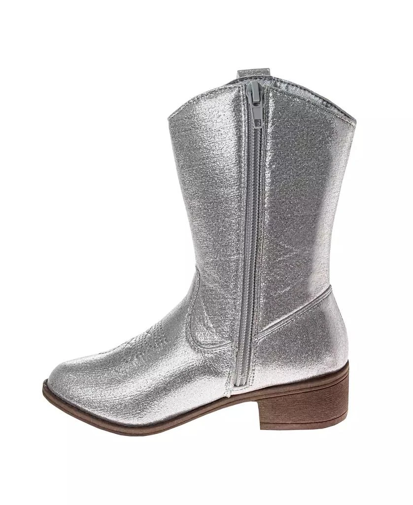 Kensie Little Kids and Big Kids Metallic Cowgirl Boots 2