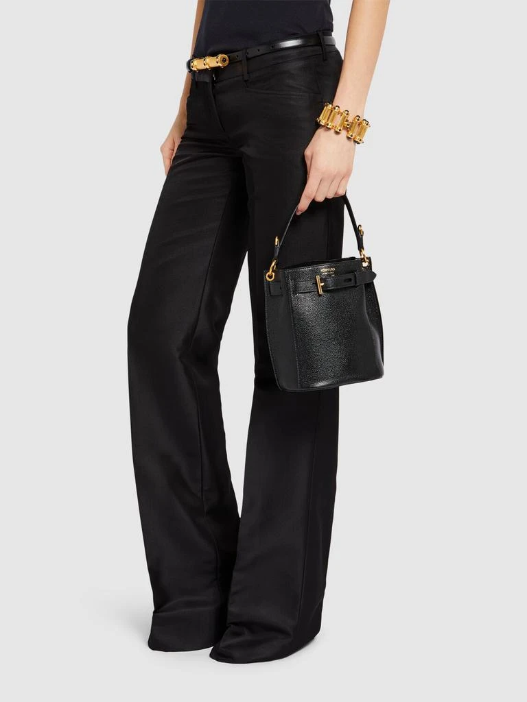 Tom Ford Mini Audrey Grain Leather Bucket Bag 1