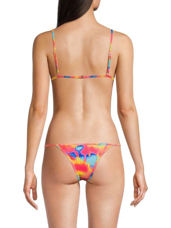 Peixoto Bomba Satin Bikini Top
