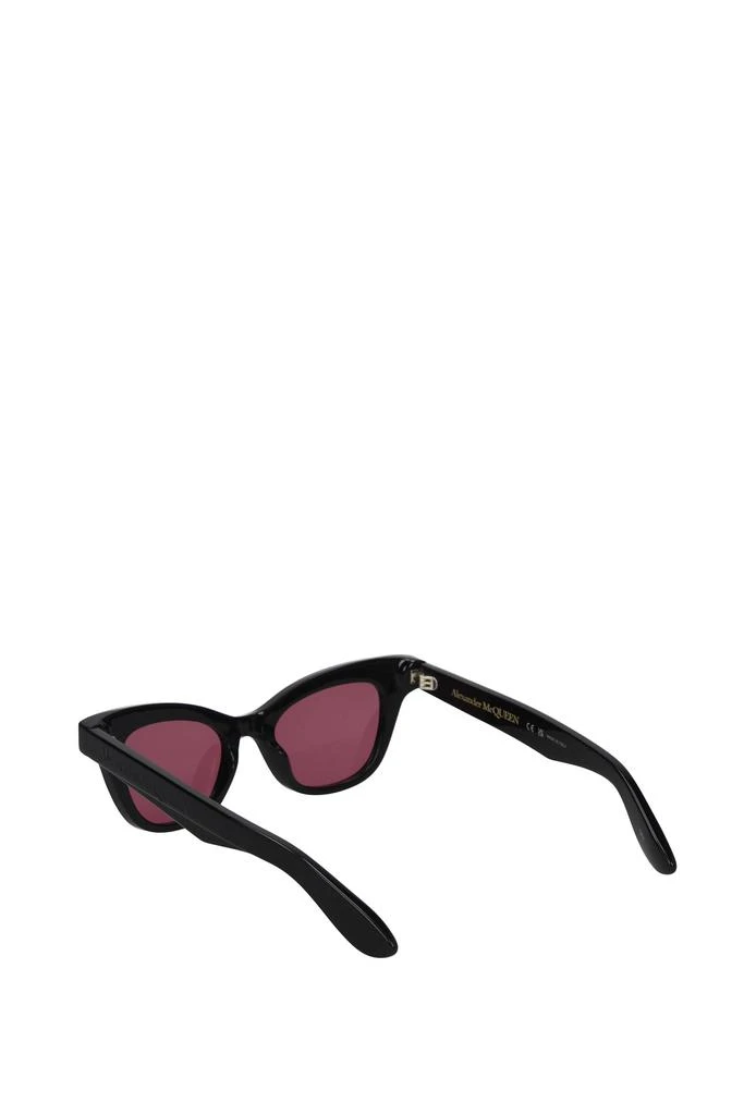 Alexander McQueen Sunglasses Acetate Black Pink 2
