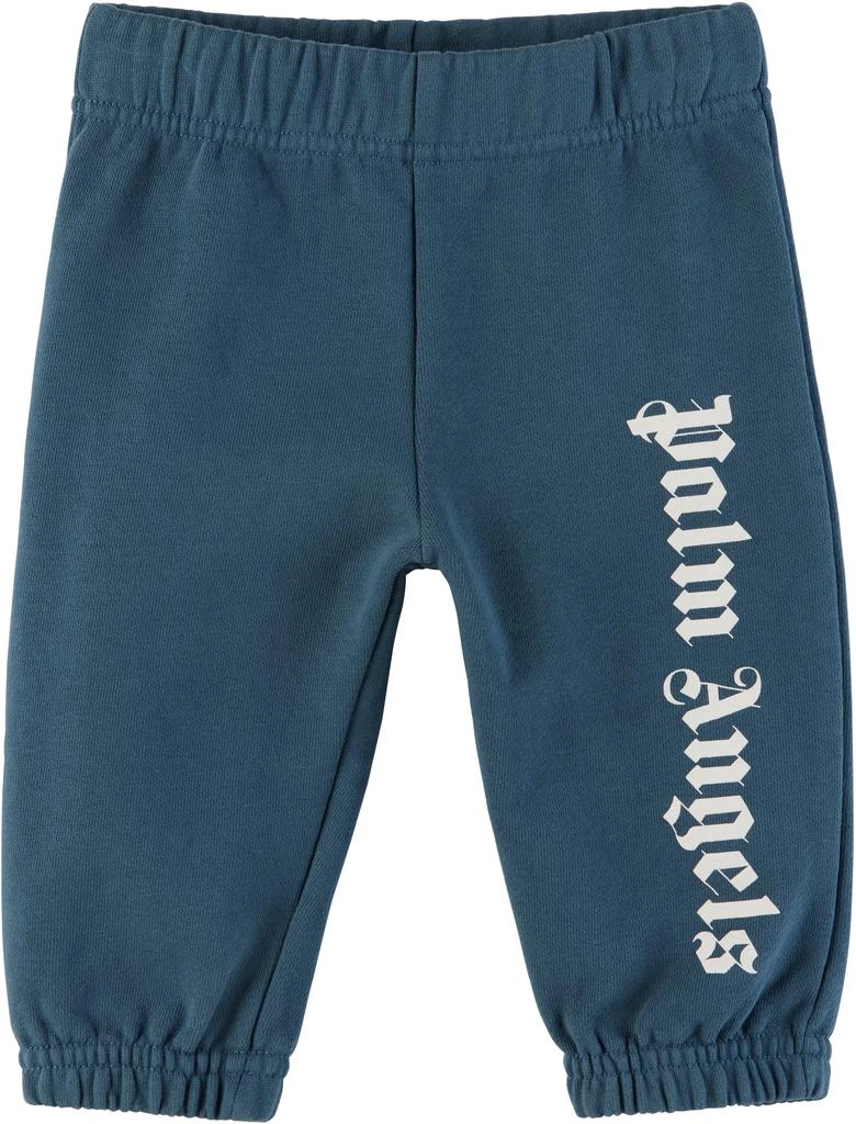 Palm Angels Baby Blue Overlogo Sweatpants 1