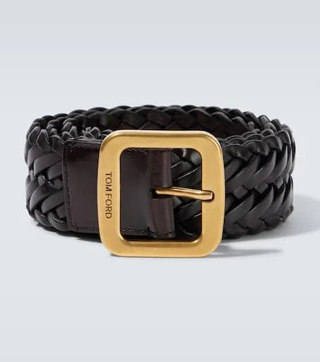 Tom Ford Woven leather belt from MyTheresa