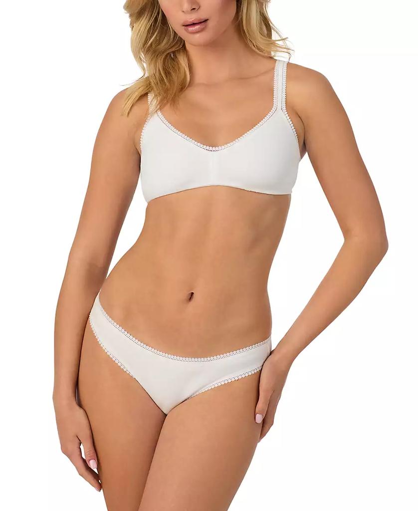 Le Mystère Women's Cabana Cotton Lace-Trim Bralette 010404