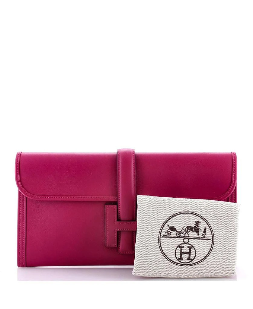 Pre-Owned Hermes 29 Jige Elan Clutch Swift 3