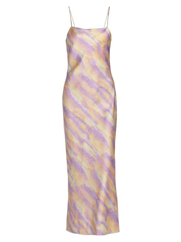Vince Ikat Tie Dye Slip Maxi Dress 5