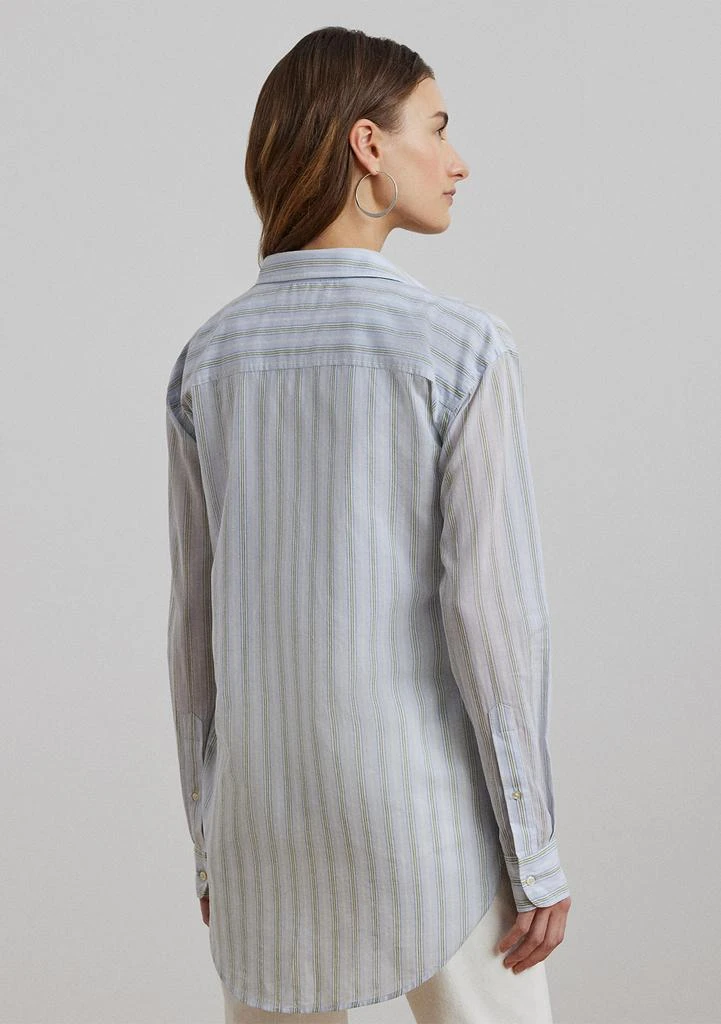 Ralph Lauren Oversize Striped Cotton Voile Shirt 2