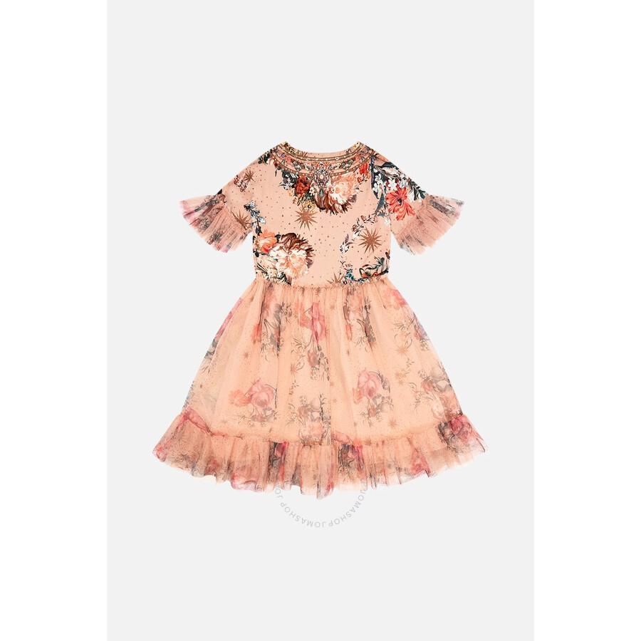 Camilla Girls Pink Tutu T-Shirt Dress