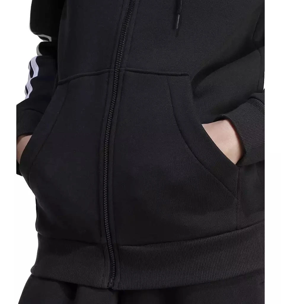 Adidas Women's 3-Stripe Cotton Fleece Full-Zip Hoodie Sweatshirt 5