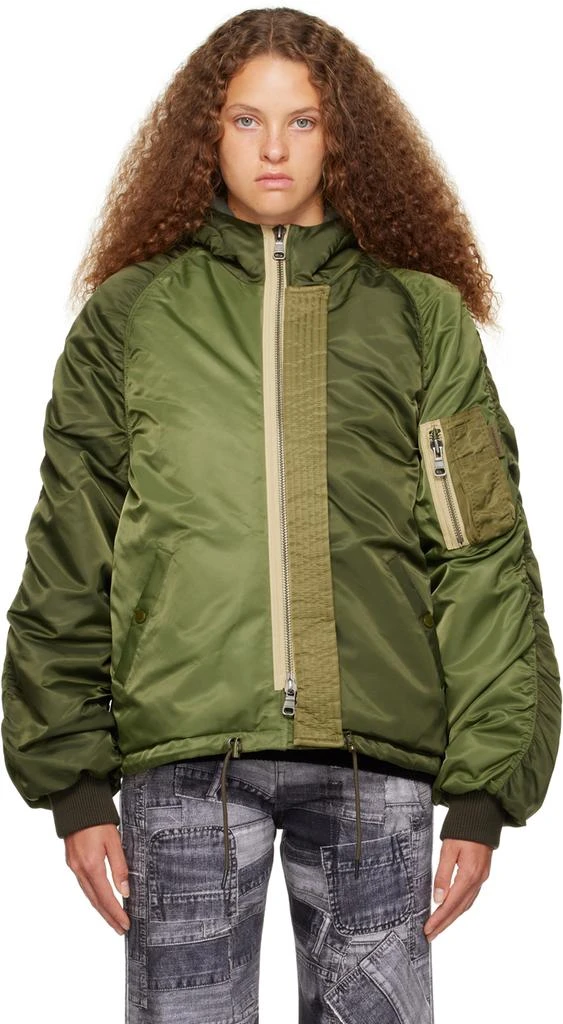 ANDERSSON BELL Khaki N2B Bomber Jacket 1