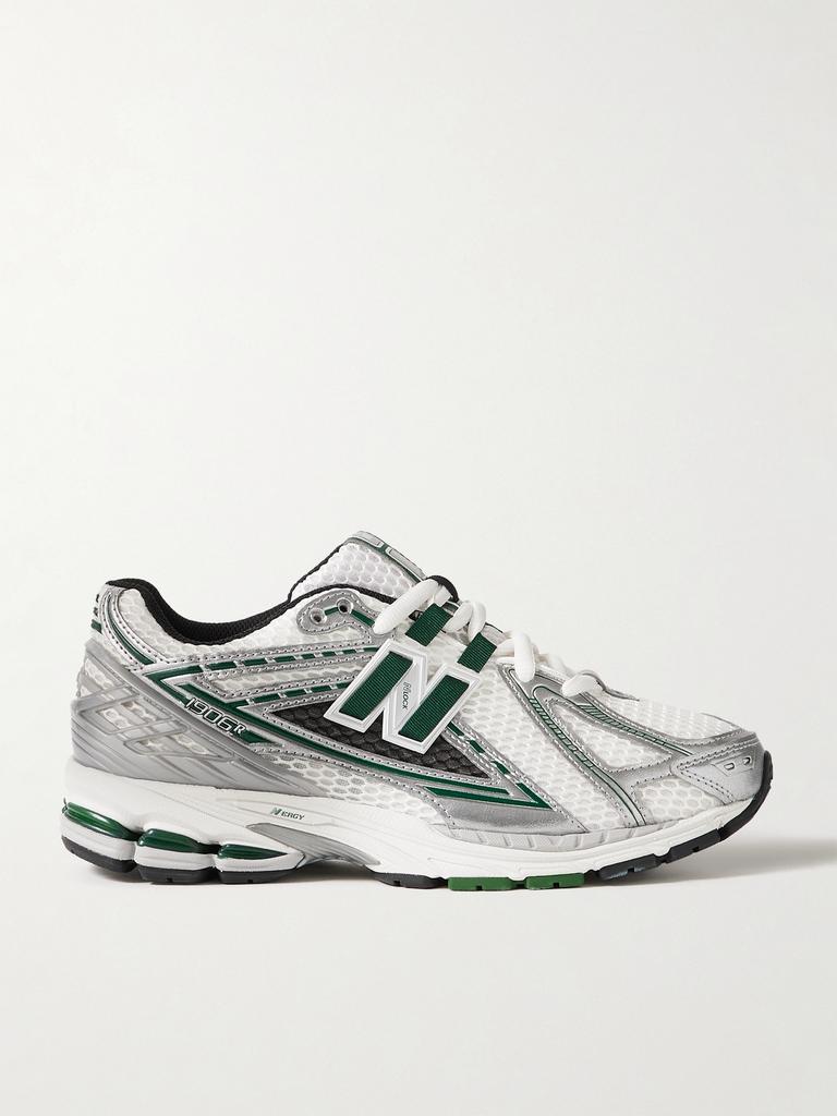 New Balance 1906 橡胶边饰金属感皮革网眼运动鞋  - US4