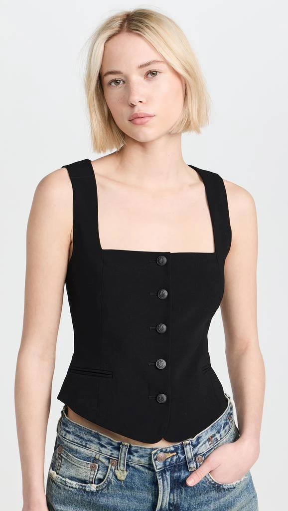 Rag & Bone Mariana Italian Crepe Vest 1