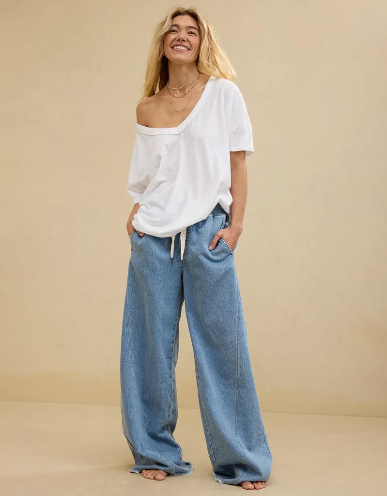 Aerie Aerie Oversized V-Neck Boyfriend T-Shirt
