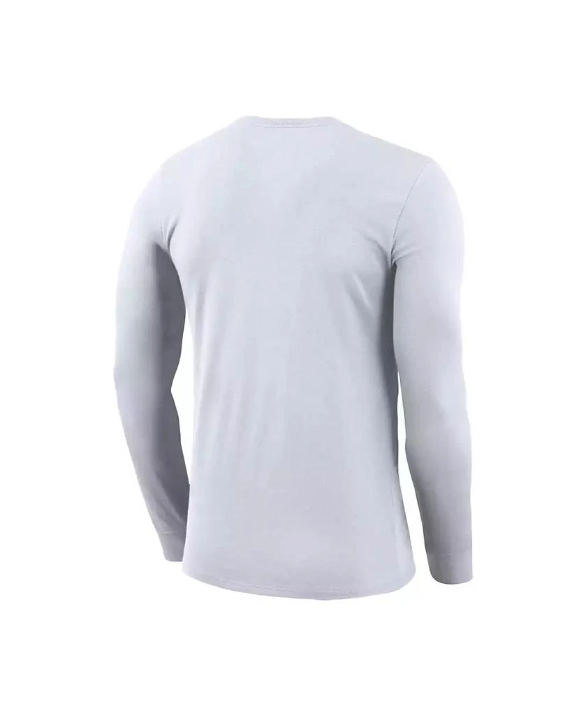 NIKE Men's White St. John's Red Storm 2025 On-Court Bench Long Sleeve T-Shirt 2