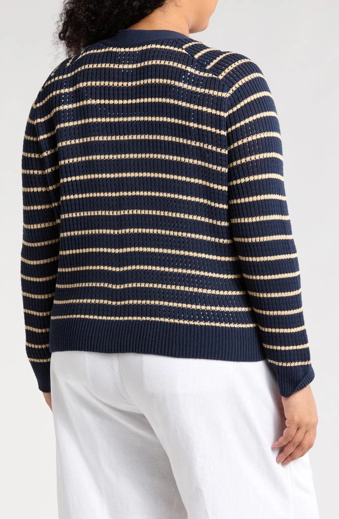 Caslon Pointelle V-Neck Cardigan 2