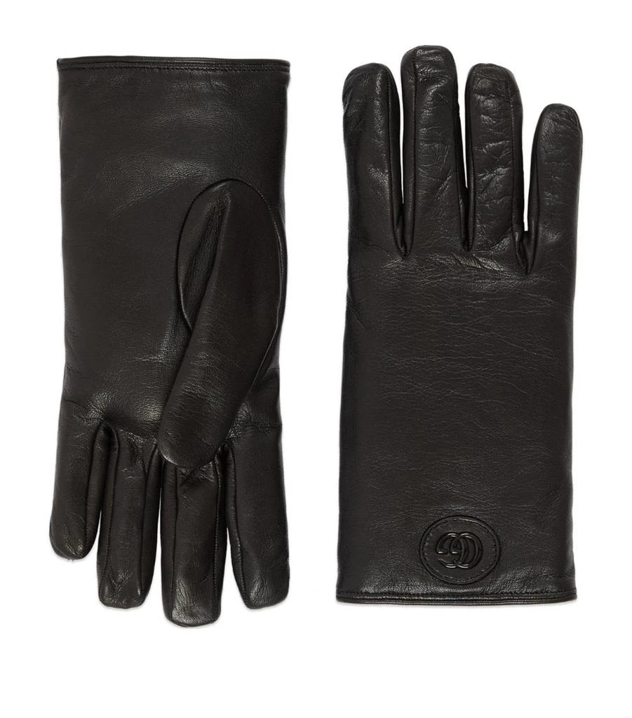 Gucci Leather Double G Gloves 1