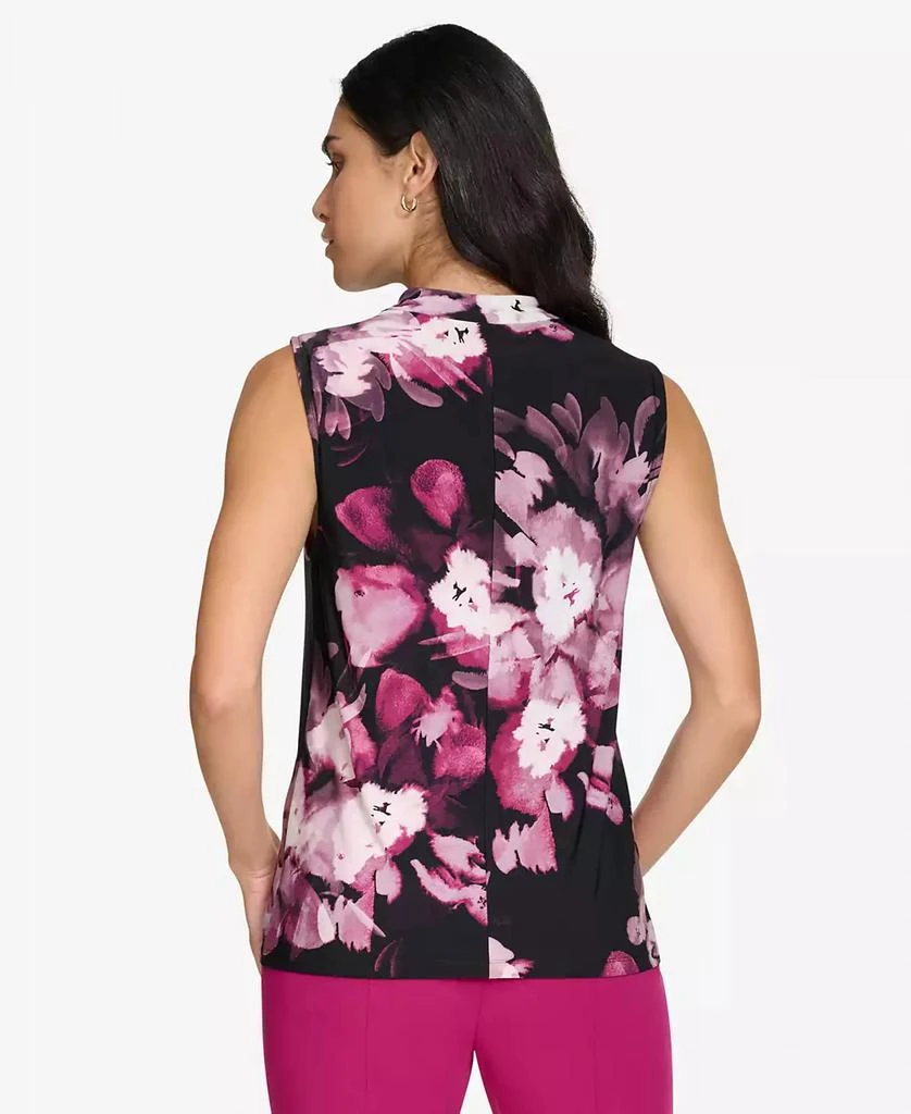 Calvin Klein Women's Drape-Neck Sleeveless Blouse 2