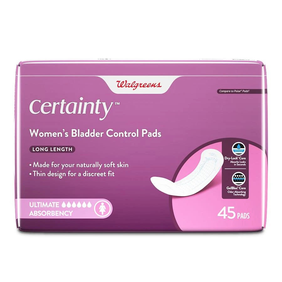 Walgreens Incontinence Pads, 6 Drop Ultimate Absorbency Long Length 4