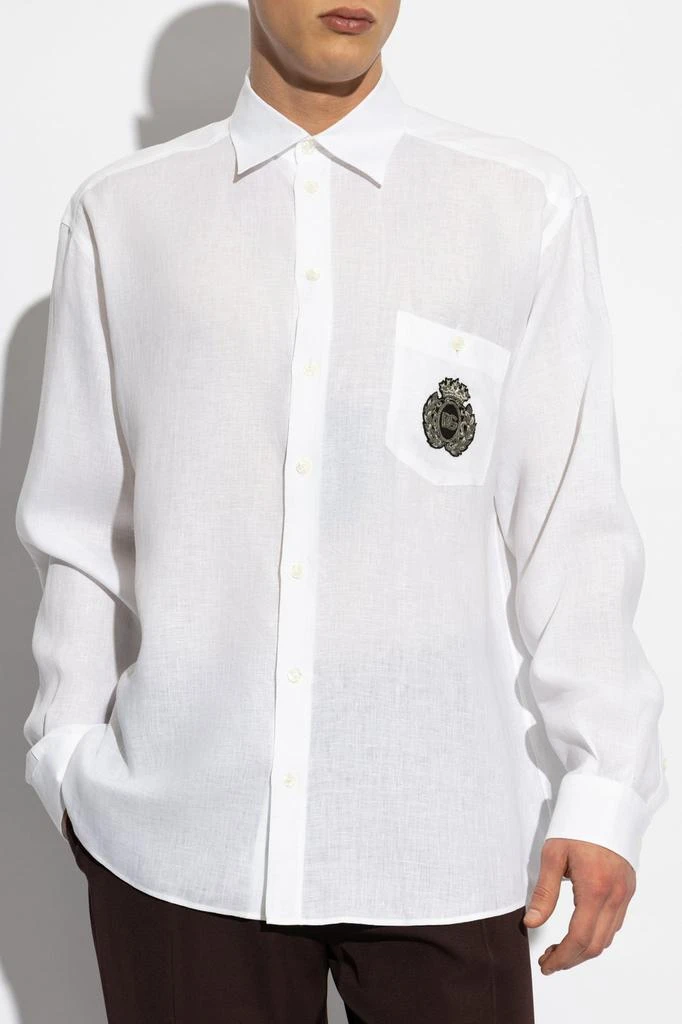 Dolce 
Gabbana Dolce 
Gabbana Heraldic Patch Long-Sleeved Shirt 2