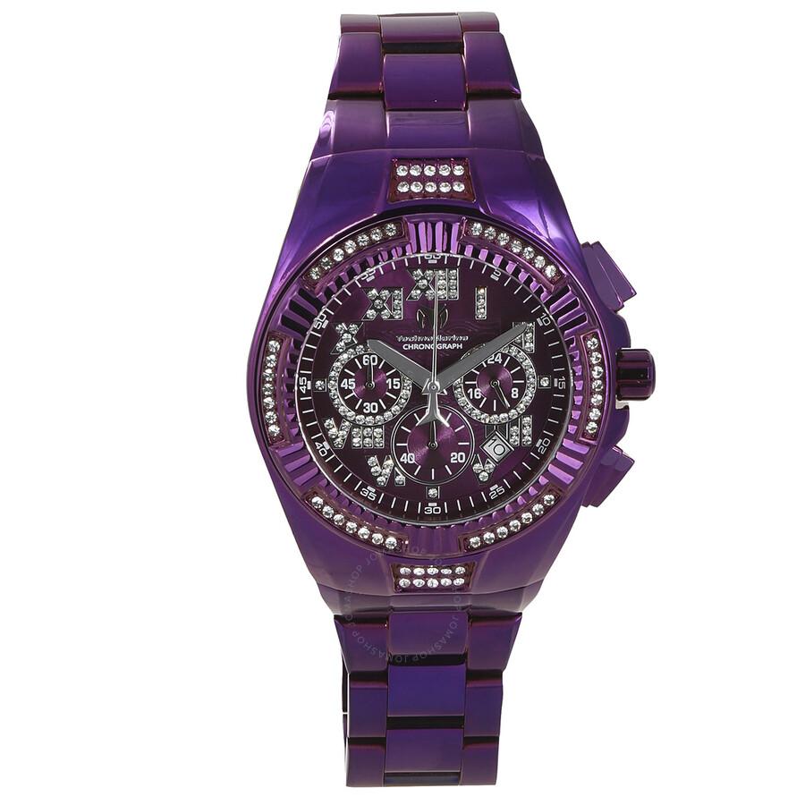 TechnoMarine Cruise Chronograph Quartz Crystal Purple Dial Men's Watch TM-121231