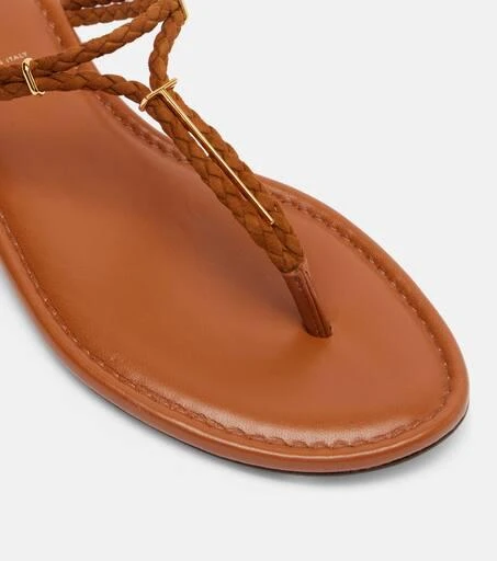 Tom Ford Braided leather thong sandals 5