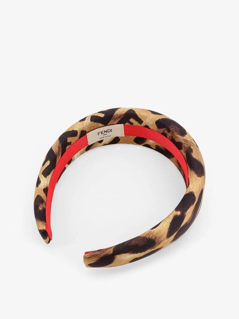 Fendi Silk headband with Fendi Leo print 2